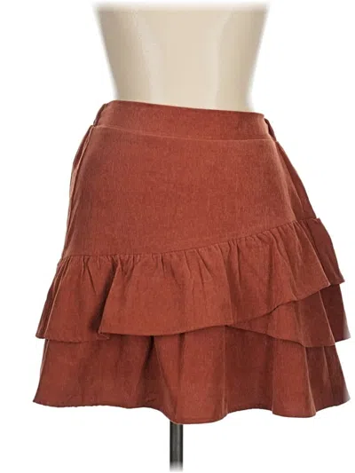 Pre-owned New In Casual Skirt In Brown