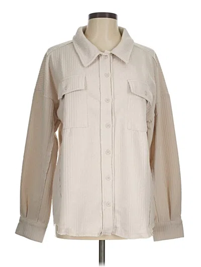Pre-owned New In Long Sleeve Blouse In White