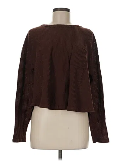 Pre-owned New In Pullover Sweater In Brown