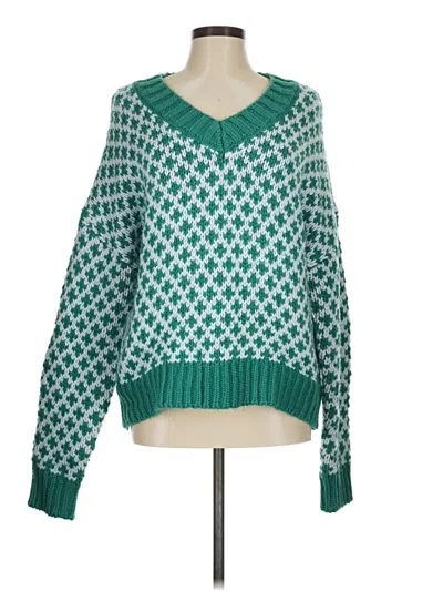 Pre-owned New In Pullover Sweater In Green