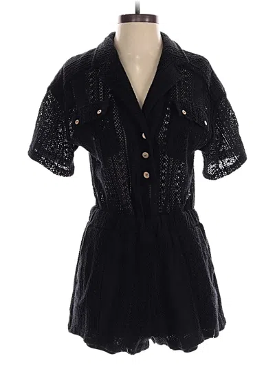 Pre-owned New In Romper In Black