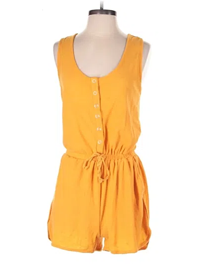 Pre-owned New In Romper In Orange