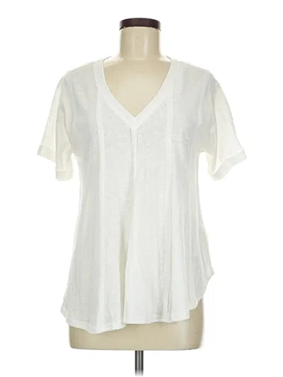 Pre-owned New In Short Sleeve Blouse In White