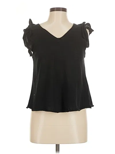 Pre-owned New In Short Sleeve Top Black Sweetheart Neckline Tops