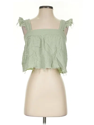 Pre-owned New In Sleeveless Blouse In Green