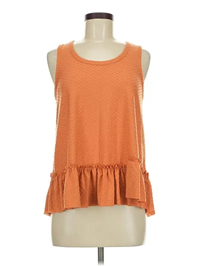 Pre-owned New In Sleeveless Blouse In Orange
