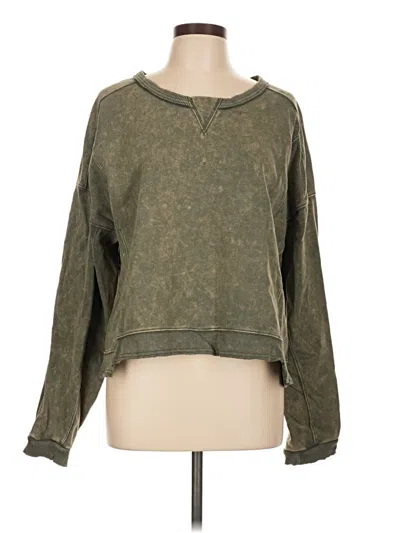 Pre-owned New In Sweatshirt In Green