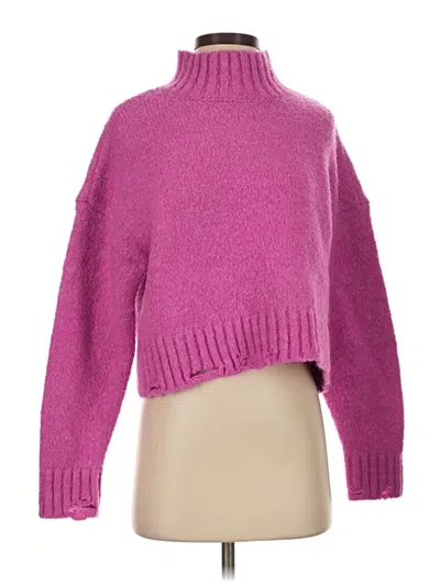 Pre-owned New In Turtleneck Sweater In Pink