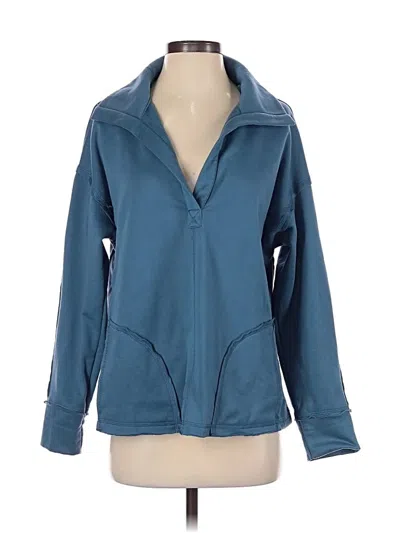 Pre-owned New In Zip Up Hoodie In Teal