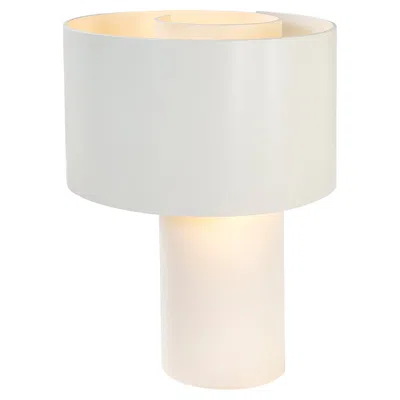 Pre-owned New Lamp 20th Century Ingrid Hsalmarson Table Lamp Mod. Spirale  In Aluminum In Sand