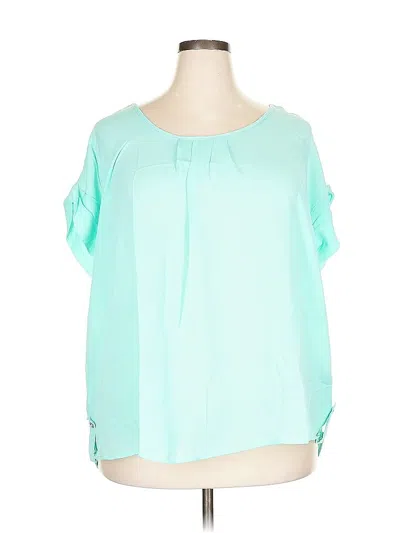 Pre-owned New Look 3/4 Sleeve Blouse In Blue