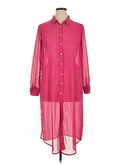 Pre-owned New Look 3/4 Sleeve Blouse In Pink