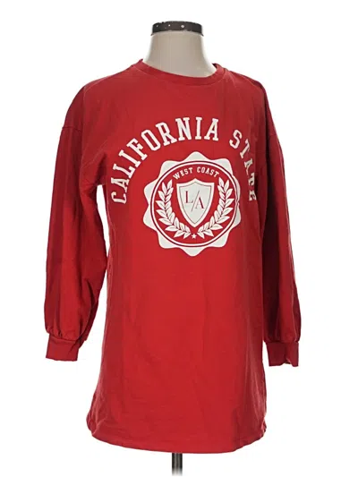 Pre-owned New Look 3/4 Sleeve T-shirt In Red