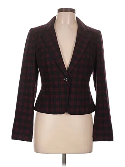 Pre-owned New Look Blazer Jacket In Burgundy