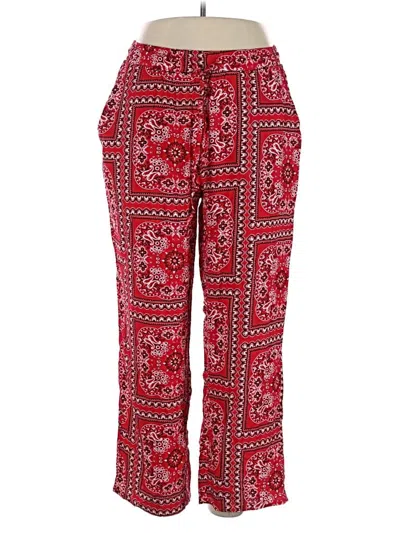 Pre-owned New Look Casual Pants In Red