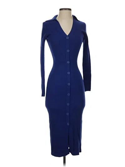 Pre-owned New Look Cocktail Dress In Blue