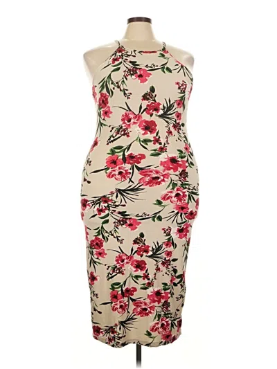 Pre-owned New Look Cocktail Dress In Brown