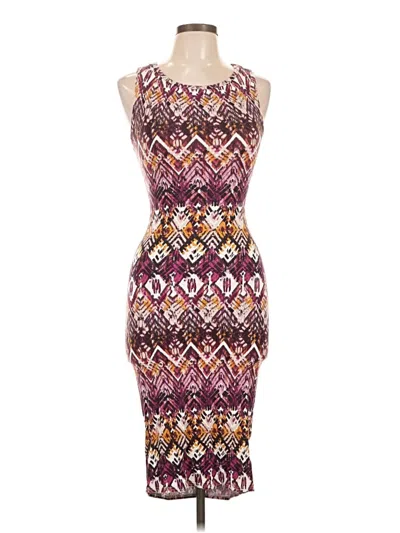 Pre-owned New Look Cocktail Dress In Burgundy
