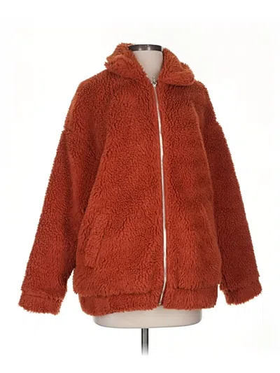 Pre-owned New Look Faux Fur Jacket In Orange