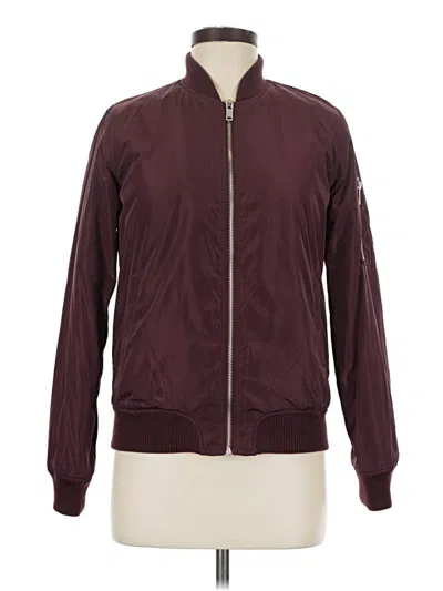 Pre-owned New Look Jacket In Burgundy