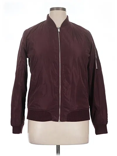 Pre-owned New Look Jacket In Burgundy