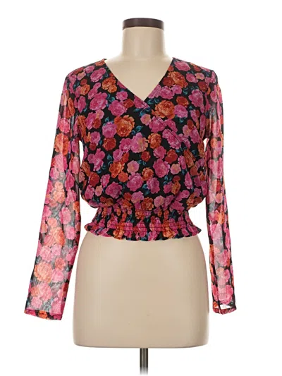 Pre-owned New Look Long Sleeve Blouse In Pink