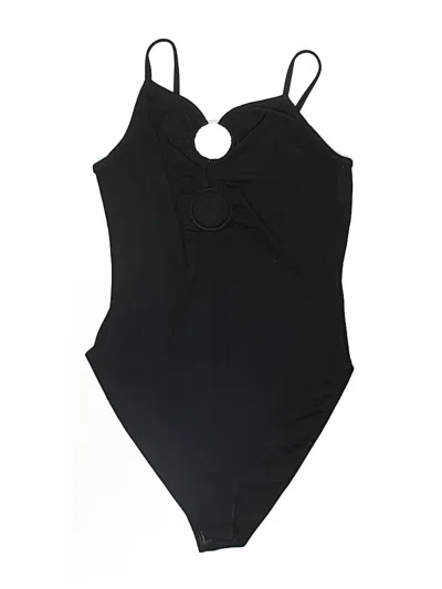 Pre-owned New Look One Piece Swimsuit In Black