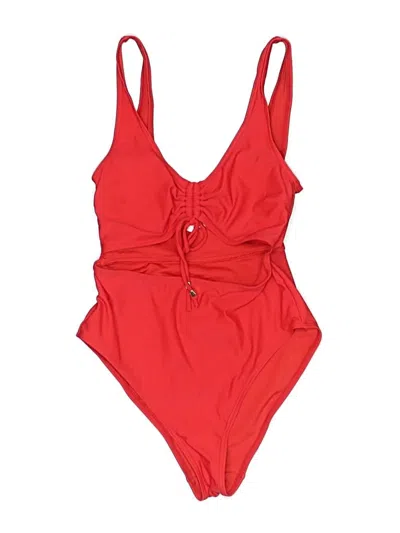 Pre-owned New Look One Piece Swimsuit In Red