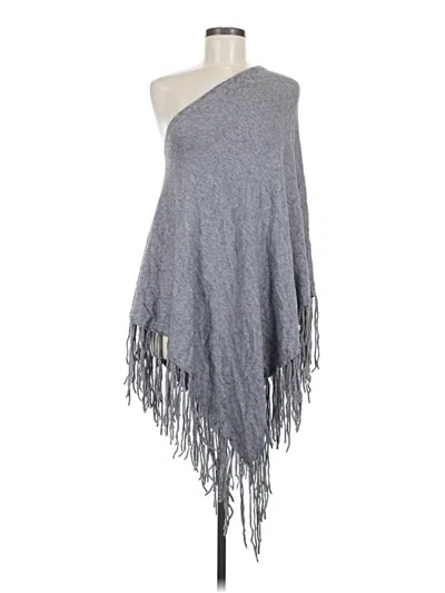 Pre-owned New Look Poncho In Gray