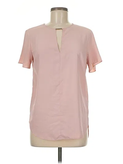 Pre-owned New Look Short Sleeve Blouse In Pink