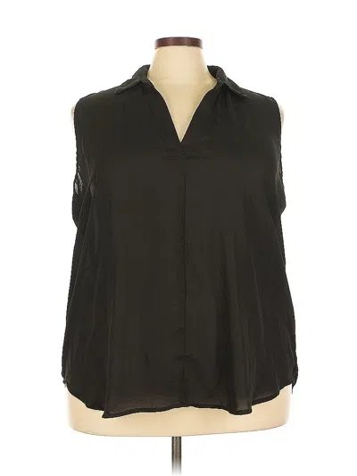 Pre-owned New Look Sleeveless Blouse In Black
