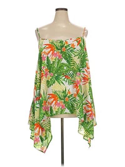 Pre-owned New Look Sleeveless Blouse In Green