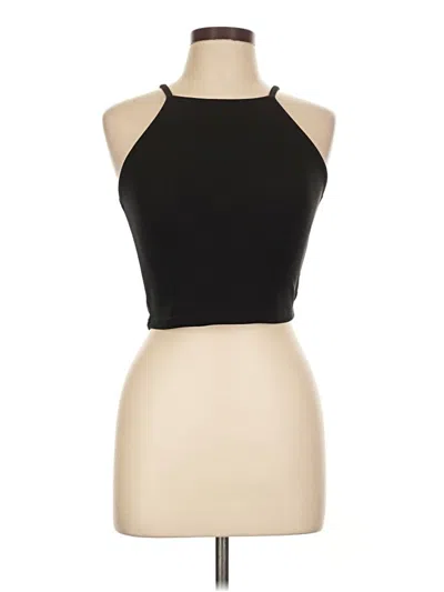 Pre-owned New Look Sleeveless Top Black Halter Neckline Tops