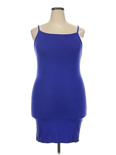 Pre-owned New Look Tank Top Blue Strapless Neckline Tops