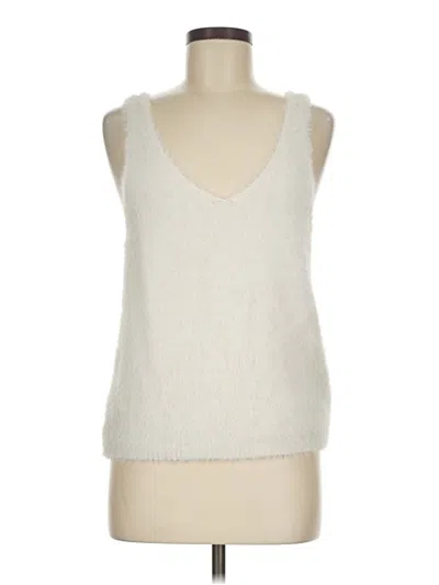 Pre-owned New Look Tank Top Ivory Plunge Neckline Tops