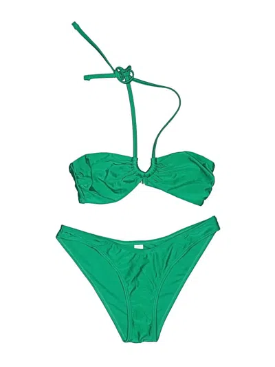 Pre-owned New Look Two Piece Swimsuit In Green
