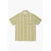 New Market Goods Lungi Box Button Down Top In Green In Green