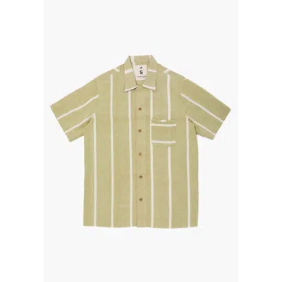 New Market Goods Lungi Box Button Down Top In Green