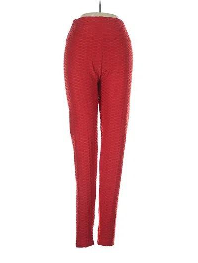 Pre-owned New Mix Usa Active Pants In Red
