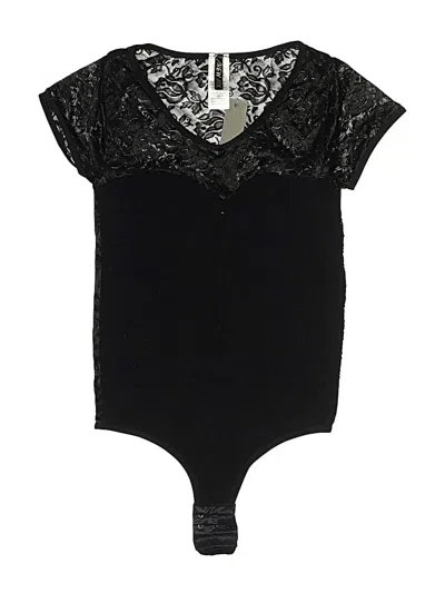 Pre-owned New Mix Usa Bodysuit In Black