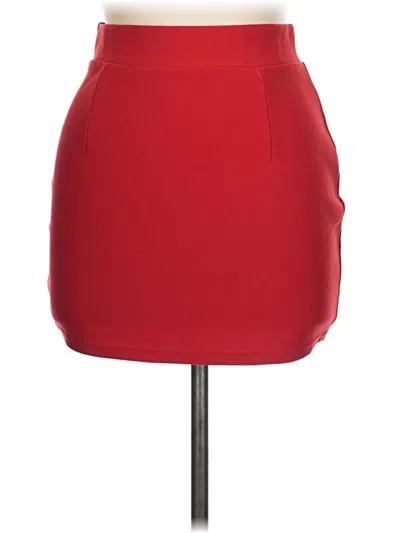 Pre-owned New Mix Usa Casual Skirt In Red