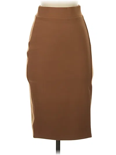 Pre-owned New Mix Usa Formal Skirt In Brown