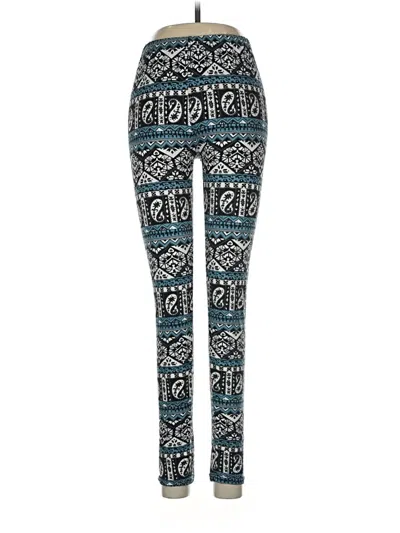Pre-owned New Mix Usa Leggings In Blue
