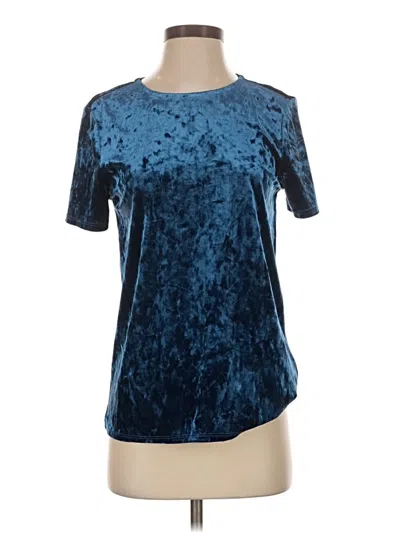 Pre-owned New Mix Usa Short Sleeve Top Blue Crew Neck Tops