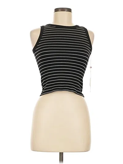 Pre-owned New Mix Usa Sleeveless Top Black Halter Neckline Tops