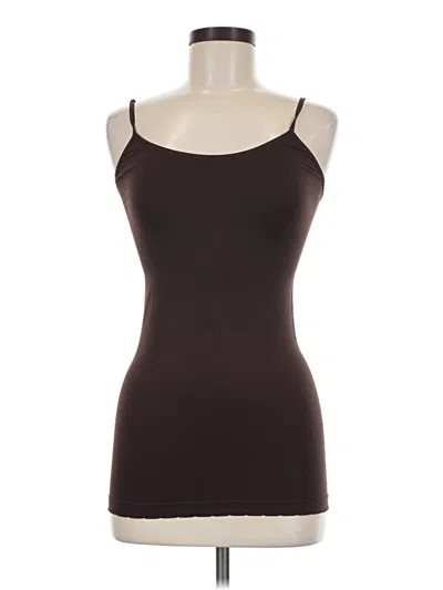 Pre-owned New Mix Usa Tank Top Brown Strapless Neckline Tops