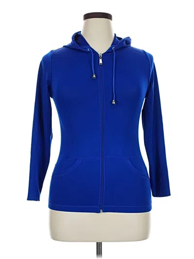 Pre-owned New Mix Usa Zip Up Hoodie In Blue