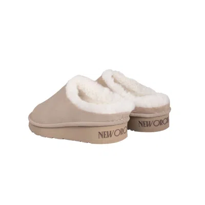 New Orchard Women's Neutrals Classic Vegan Slippers Dreamy Sabbia In Black/brown/green/yellow