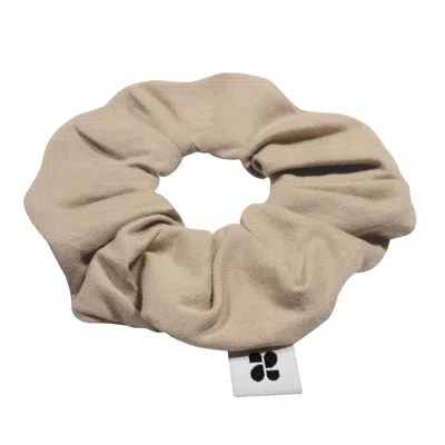 New Orchard Women's Neutrals Upcycled Vegan Scrunchie Light Beige