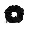 New Orchard Women's Upcycled Vegan Scrunchie Charcoal Black In Black